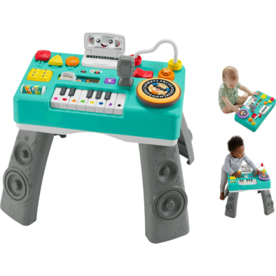 Laugh and Learn Mix & Learn DJ Activity Table, Baby & Toddler Toys for 6-36 Months